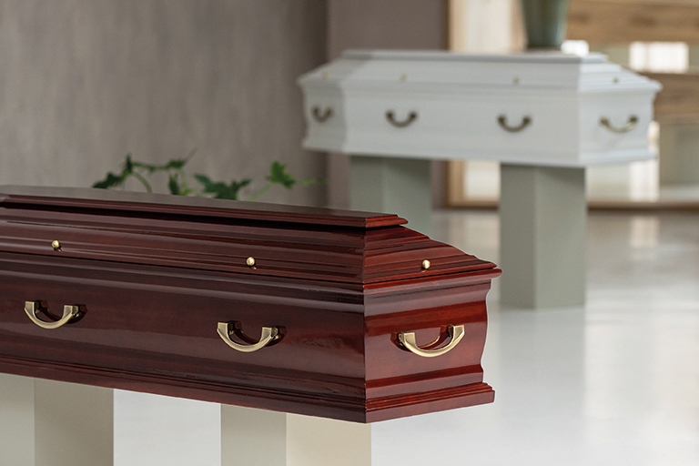 Italiaanse uitvaartkisten - mahonie